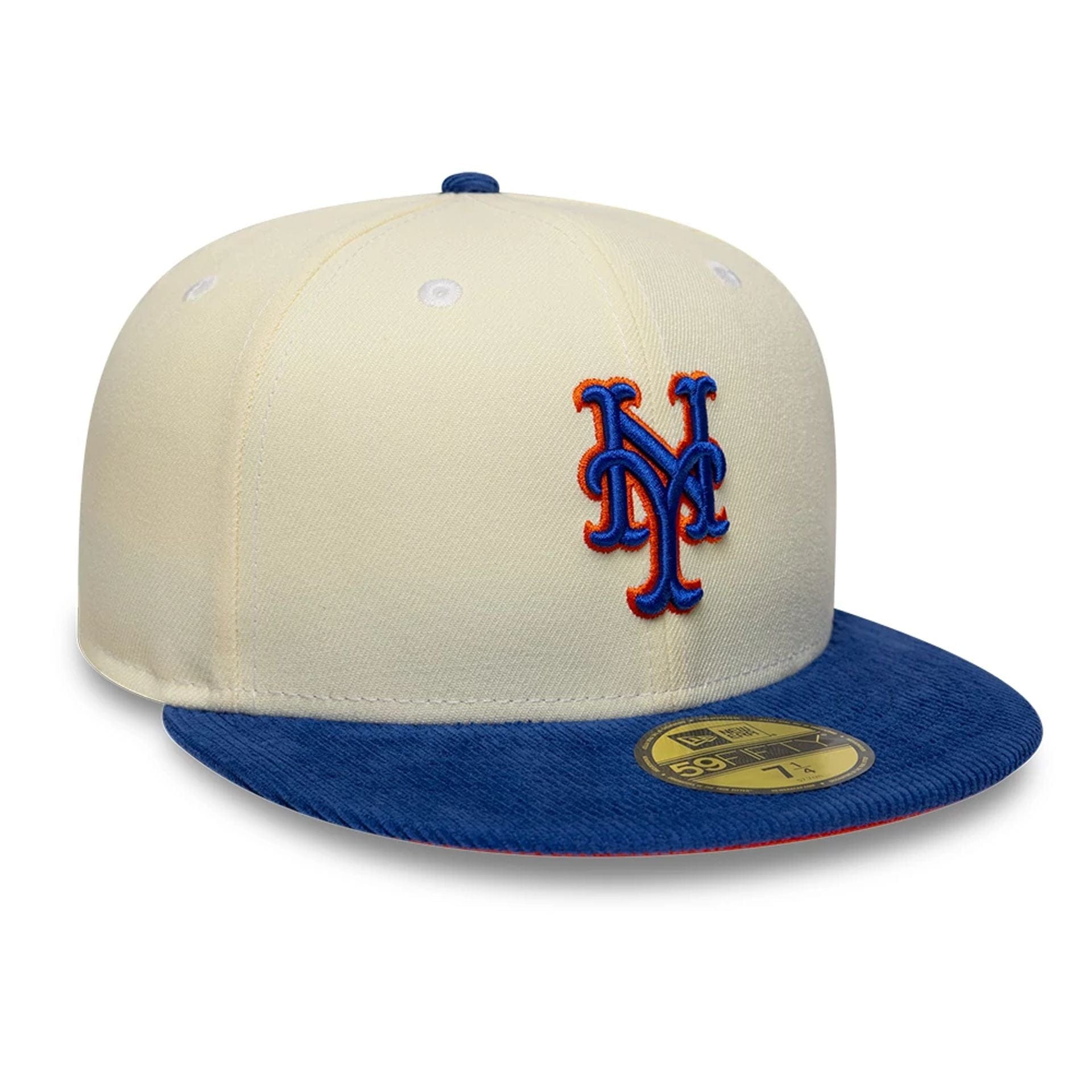 This is a New York Mets MLB Cream 59FIFTY Fitted Cap 4