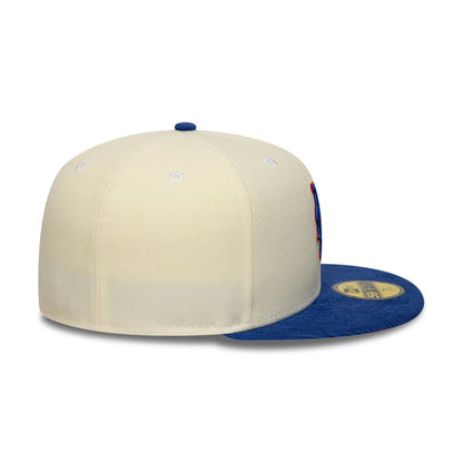 This is a New York Mets MLB Cream 59FIFTY Fitted Cap 6