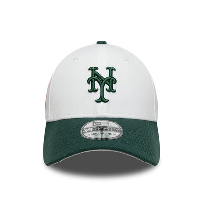 This is a New York Mets MLB White 39THIRTY Stretch Fit Cap 3