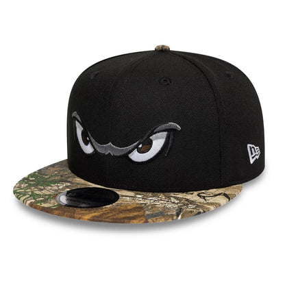 Pictured is this Lake Elsinore Storm MiLB Black 9FIFTY Snapback Adjustable cap. 1
