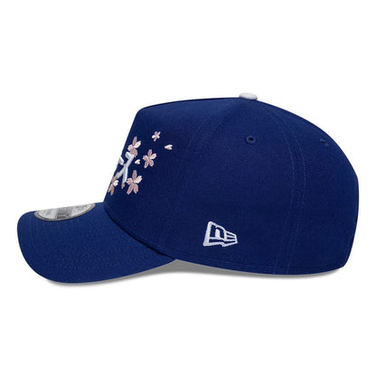 Pictured is this MLB Kanji LA Dodgers 9FORTY A-Frame Adjustable cap in dark blue. 6