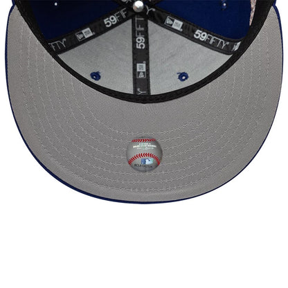 Pictured is this MLB Kanji LA Dodgers 59FIFTY Fitted cap in dark blue. 2