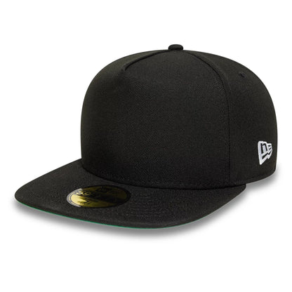 This is a  New Era Black 59FIFTY Fitted A-Frame Cap 1