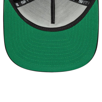 This is a  New Era Black 59FIFTY Fitted A-Frame Cap 2