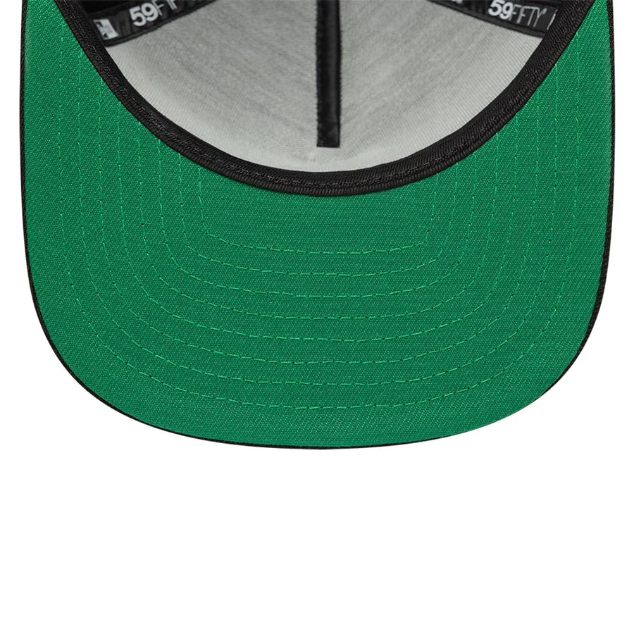 This is a  New Era Black 59FIFTY Fitted A-Frame Cap 2