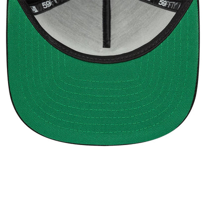 This is a  New Era Black 59FIFTY Fitted A-Frame Cap 2