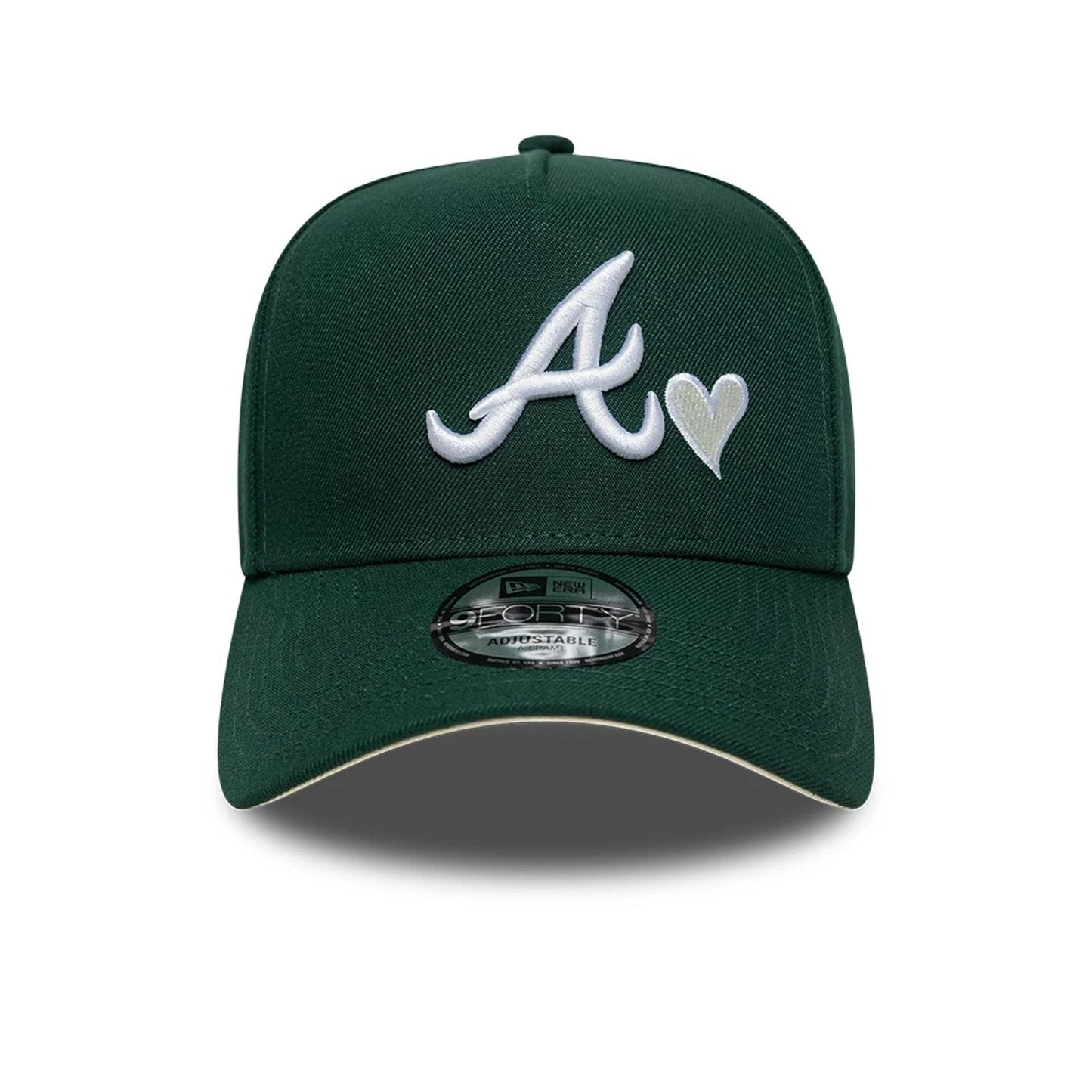 This is a Atlanta Braves MLB Heart Dark Green 9FORTY A-Frame Adjustable Cap 3