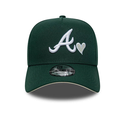 This is a Atlanta Braves MLB Heart Dark Green 9FORTY A-Frame Adjustable Cap 3