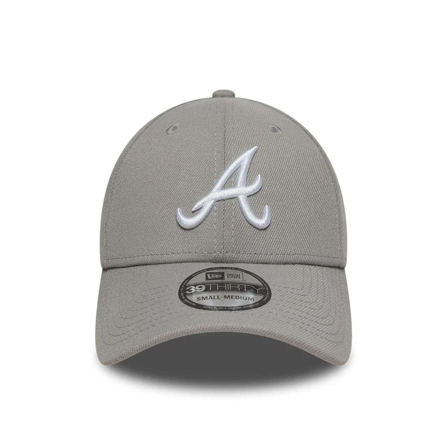 This is a Atlanta Braves MLB Grey 39THIRTY Stretch Fit Cap 2