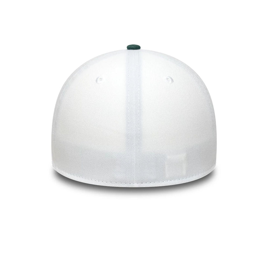 This is a Atlanta Braves MLB White 39THIRTY Stretch Fit Cap 6