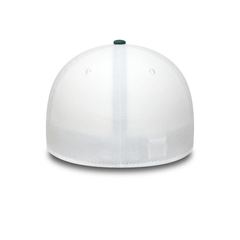 This is a Atlanta Braves MLB White 39THIRTY Stretch Fit Cap 6