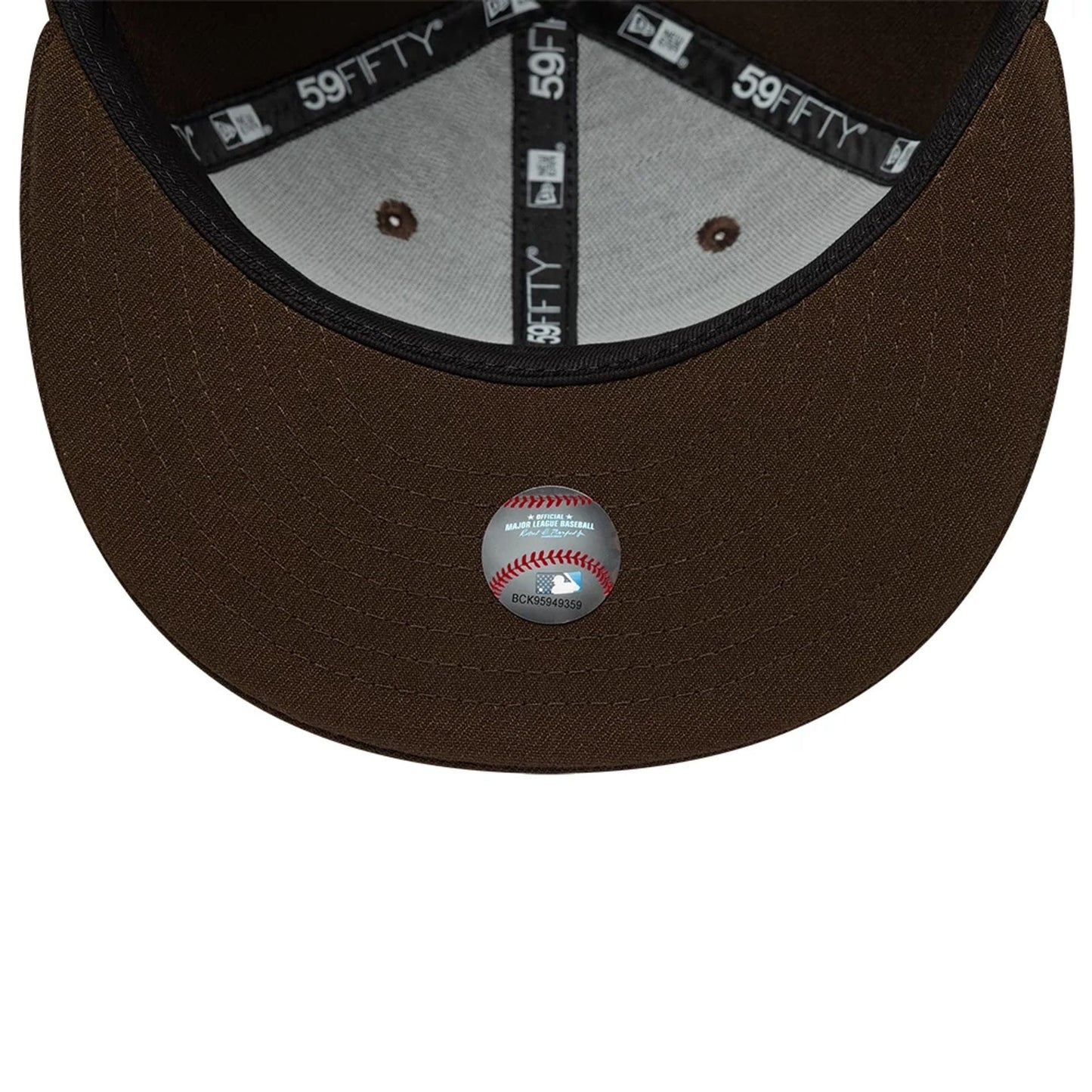 This is a New York Yankees MLB Dark Brown 59FIFTY Fitted Cap 6