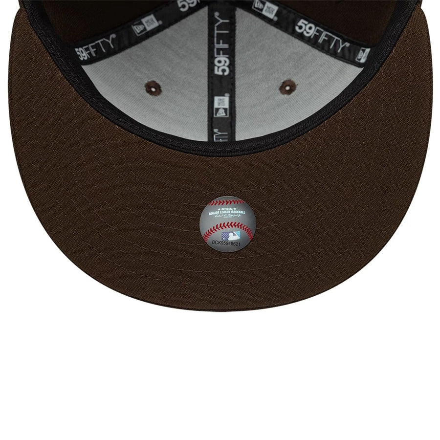 This is a Atlanta Braves MLB Dark Brown 59FIFTY Fitted Cap 7
