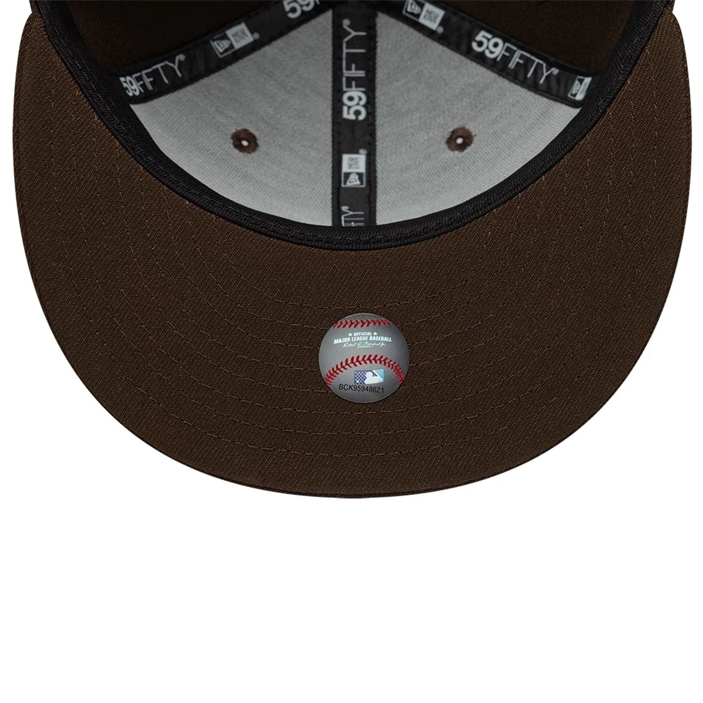 This is a Atlanta Braves MLB Dark Brown 59FIFTY Fitted Cap 7