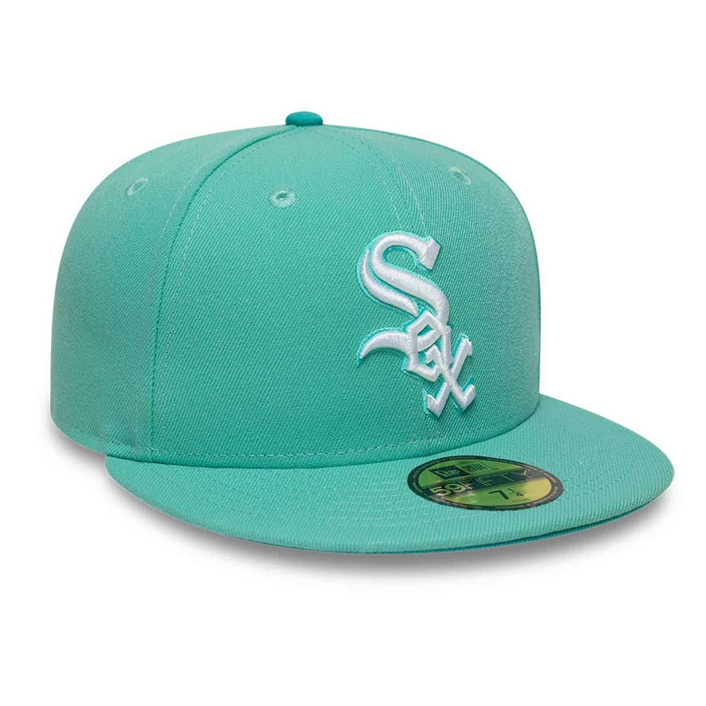 This is a Chicago White Sox MLB Turquoise 59FIFTY Fitted Cap 4