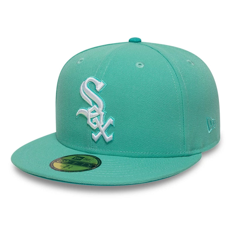 This is a Chicago White Sox MLB Turquoise 59FIFTY Fitted Cap 1