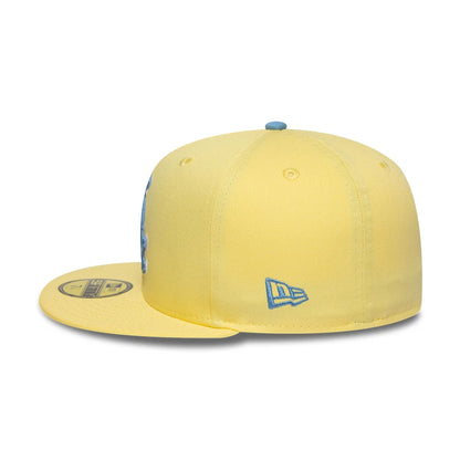 This is a Chicago White Sox MLB Pastel Yellow 59FIFTY Fitted Cap 6