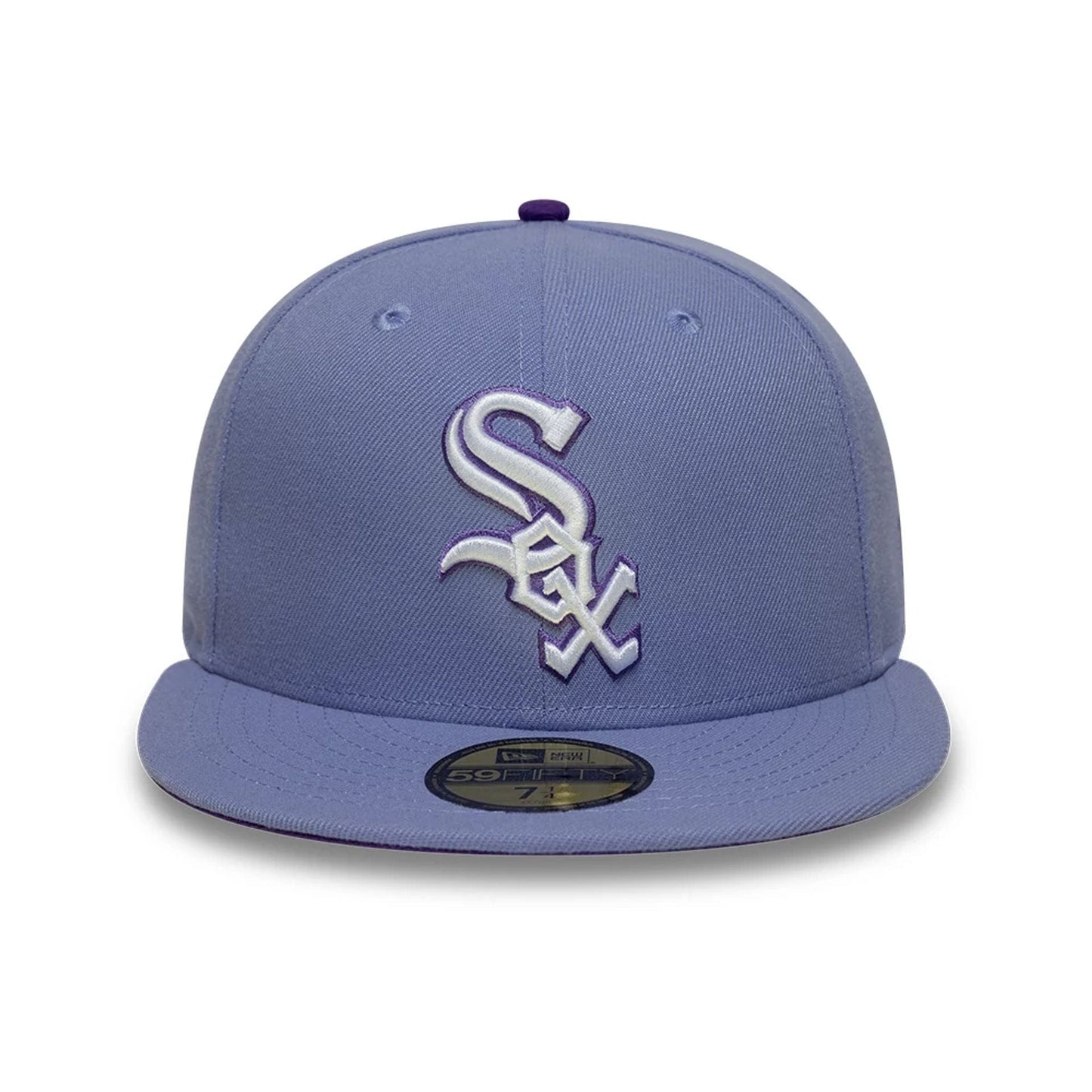 This is a Chicago White Sox MLB Pastel Purple 59FIFTY Fitted Cap 3