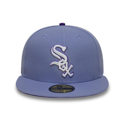 This is a Chicago White Sox MLB Pastel Purple 59FIFTY Fitted Cap 3