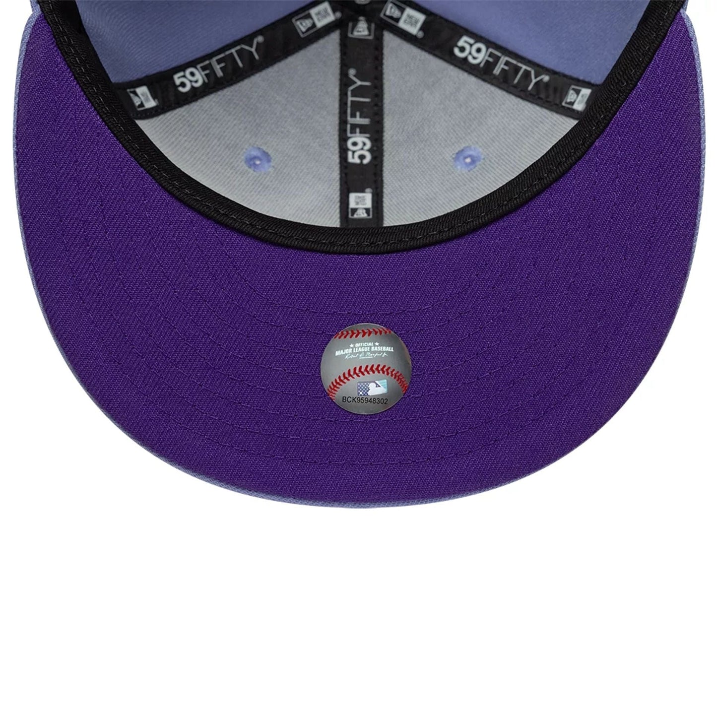 This is a Chicago White Sox MLB Pastel Purple 59FIFTY Fitted Cap 2