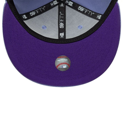 This is a Chicago White Sox MLB Pastel Purple 59FIFTY Fitted Cap 2