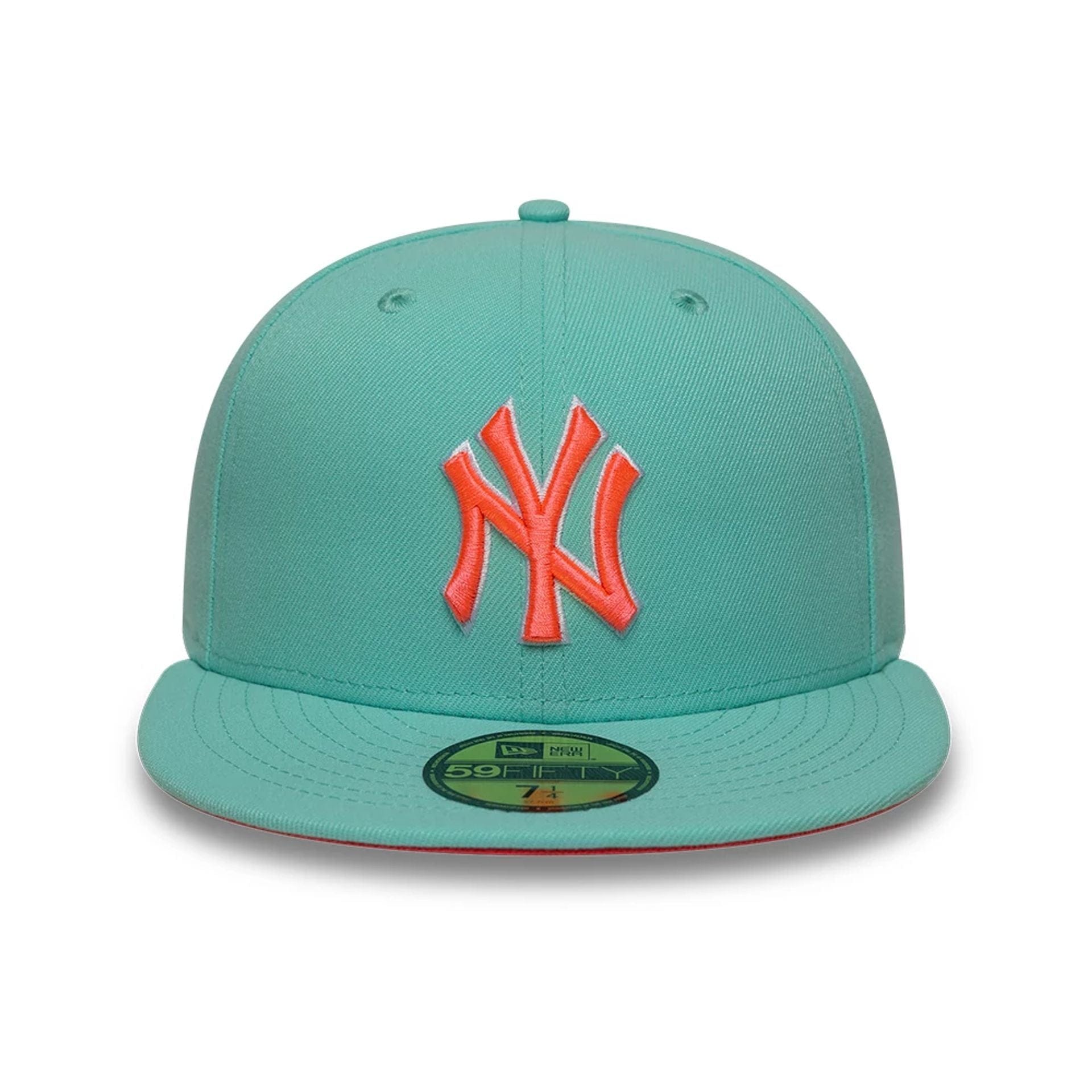 This is a New York Yankees MLB Turquoise 59FIFTY Fitted Cap 3