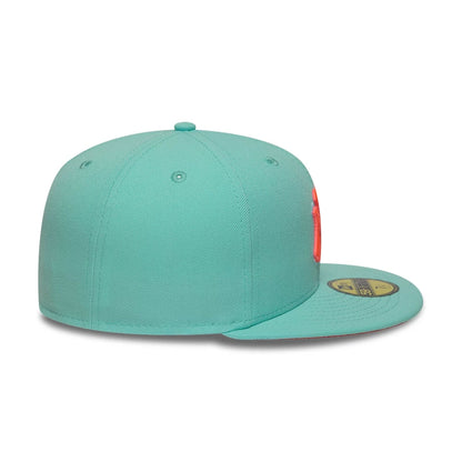 This is a New York Yankees MLB Turquoise 59FIFTY Fitted Cap 7