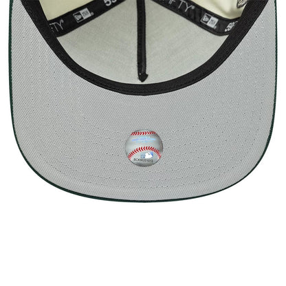 This is a New York Yankees MLB Cream 59FIFTY A-Frame Fitted Cap 2