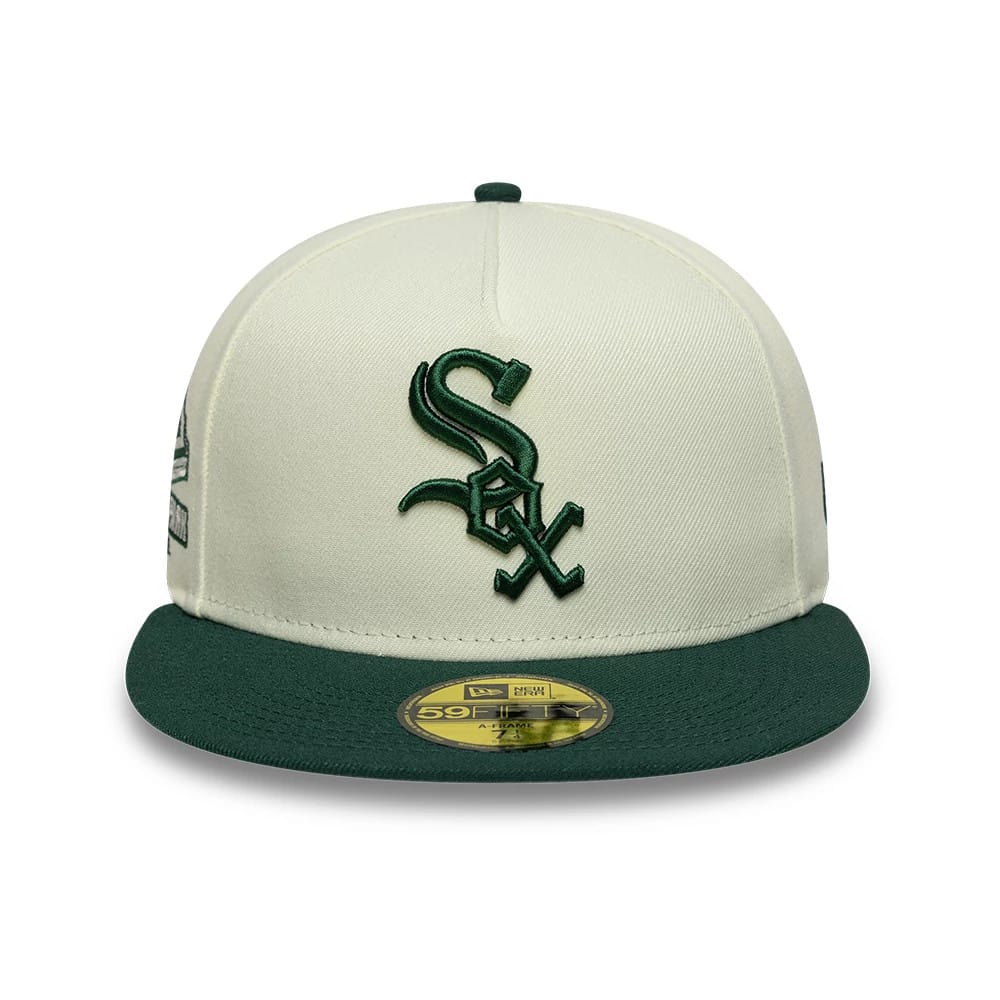 This is a Chicago White Sox MLB Cream 59FIFTY A-Frame Fitted Cap 3