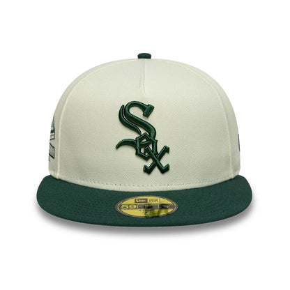 This is a Chicago White Sox MLB Cream 59FIFTY A-Frame Fitted Cap 3