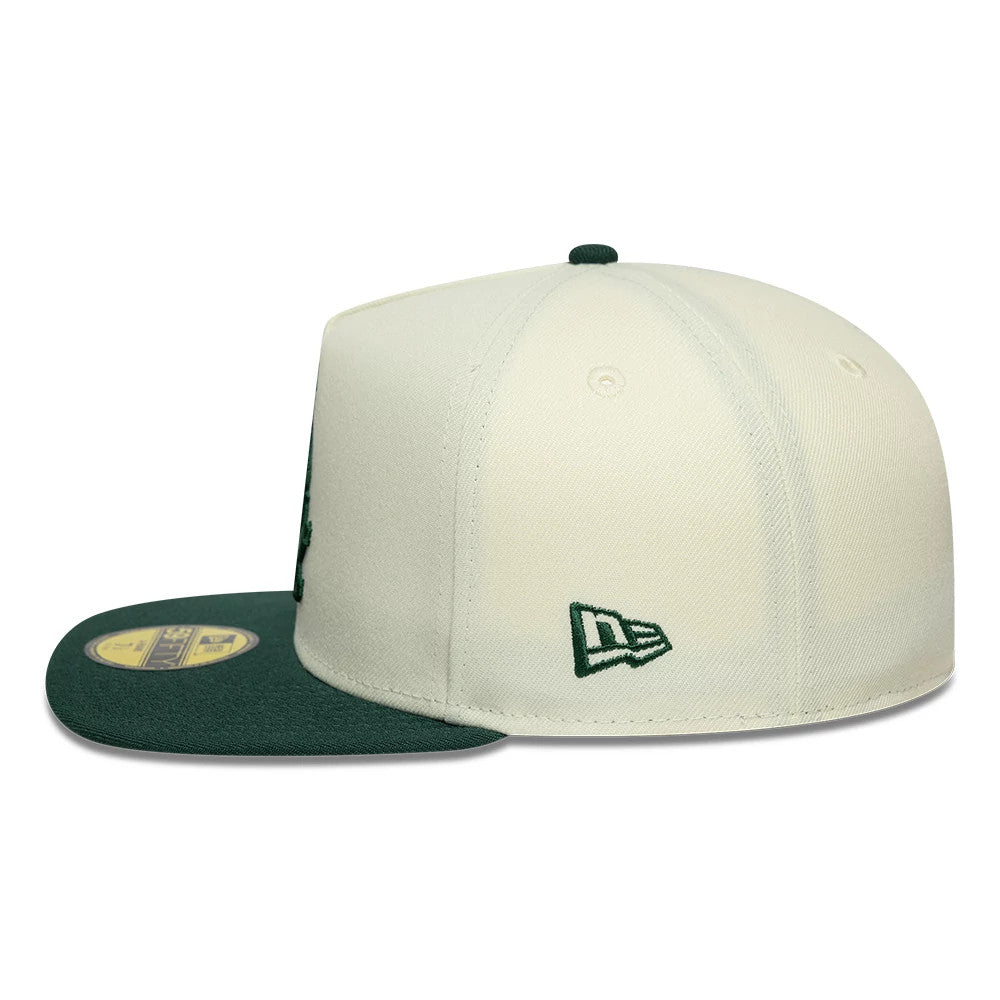 This is a Chicago White Sox MLB Cream 59FIFTY A-Frame Fitted Cap 6