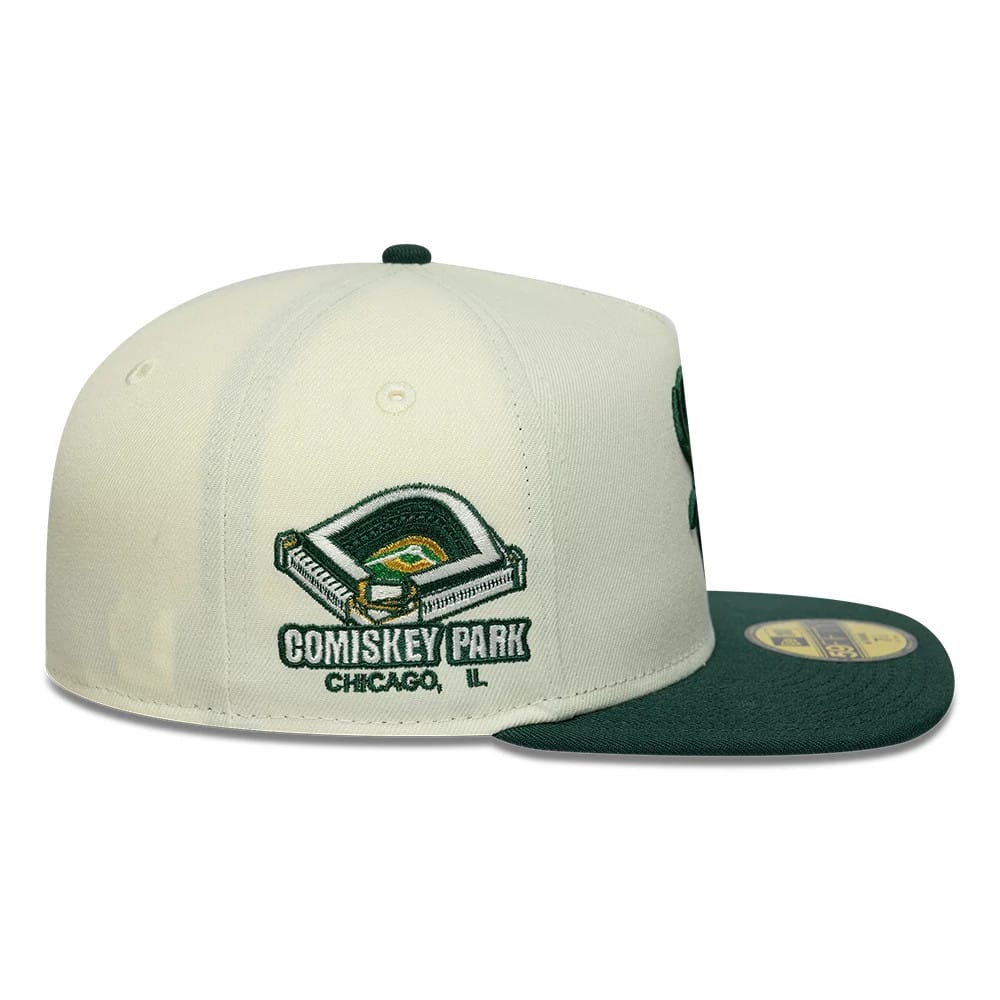 This is a Chicago White Sox MLB Cream 59FIFTY A-Frame Fitted Cap 5