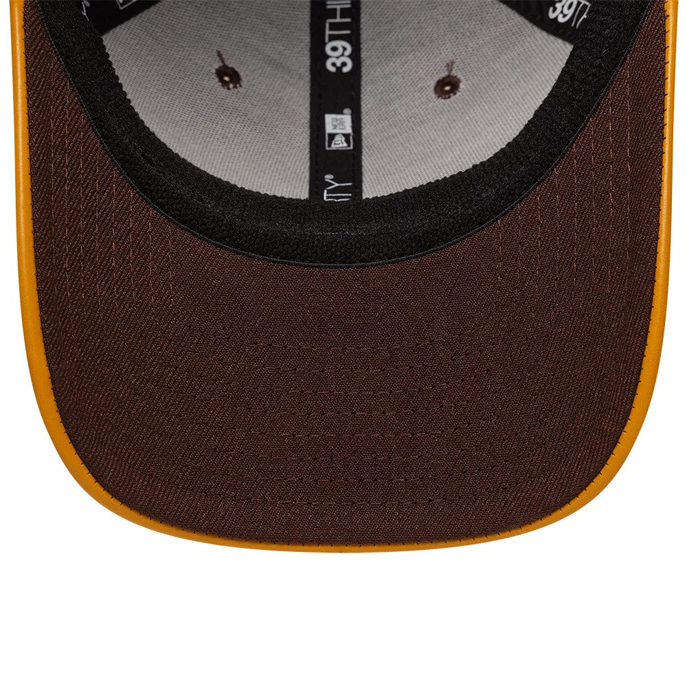 This is a  New Era Dark Brown 39THIRTY Stretch Fit Cap 7