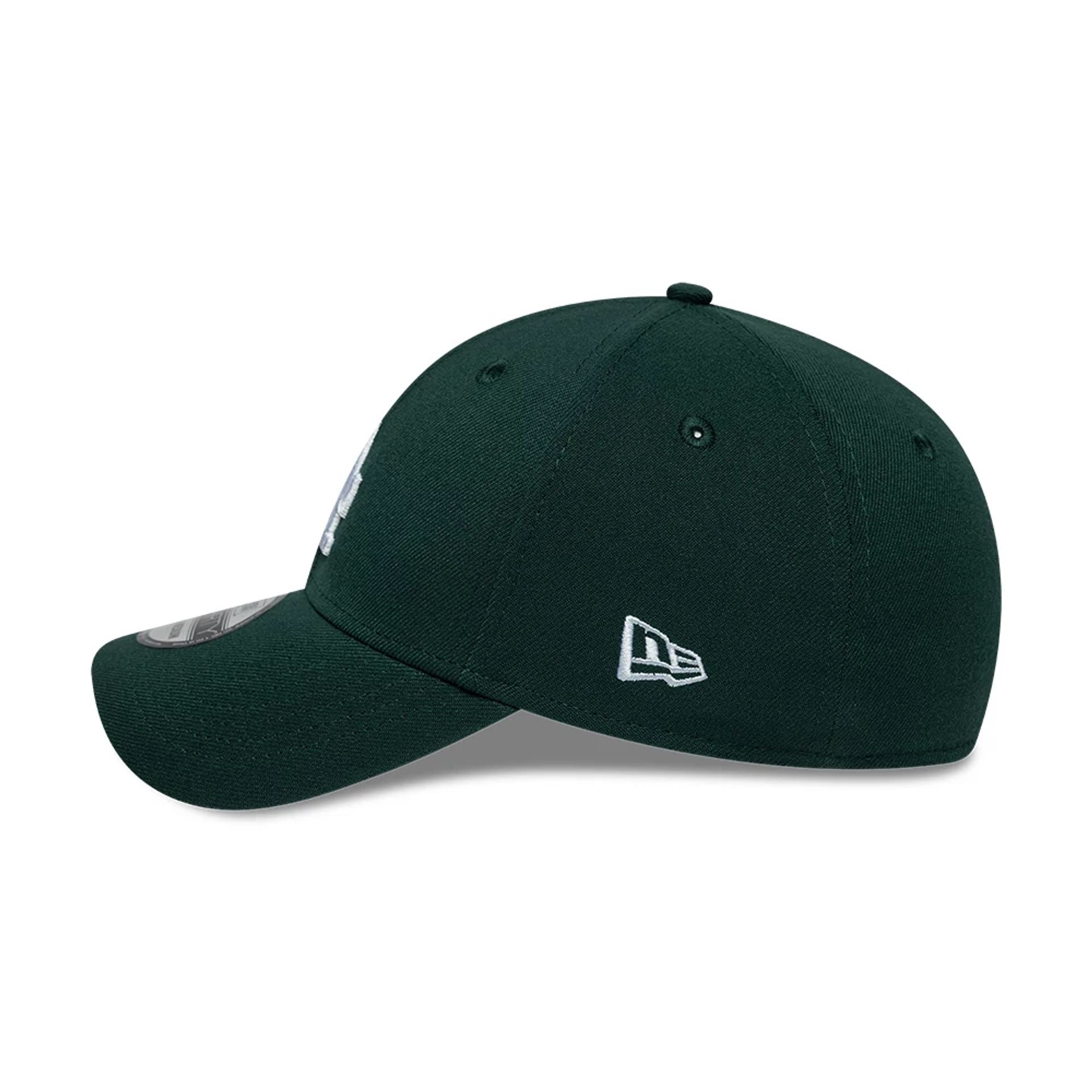 This is a LA Dodgers MLB Dark Green 39THIRTY Stretch Fit Cap 4