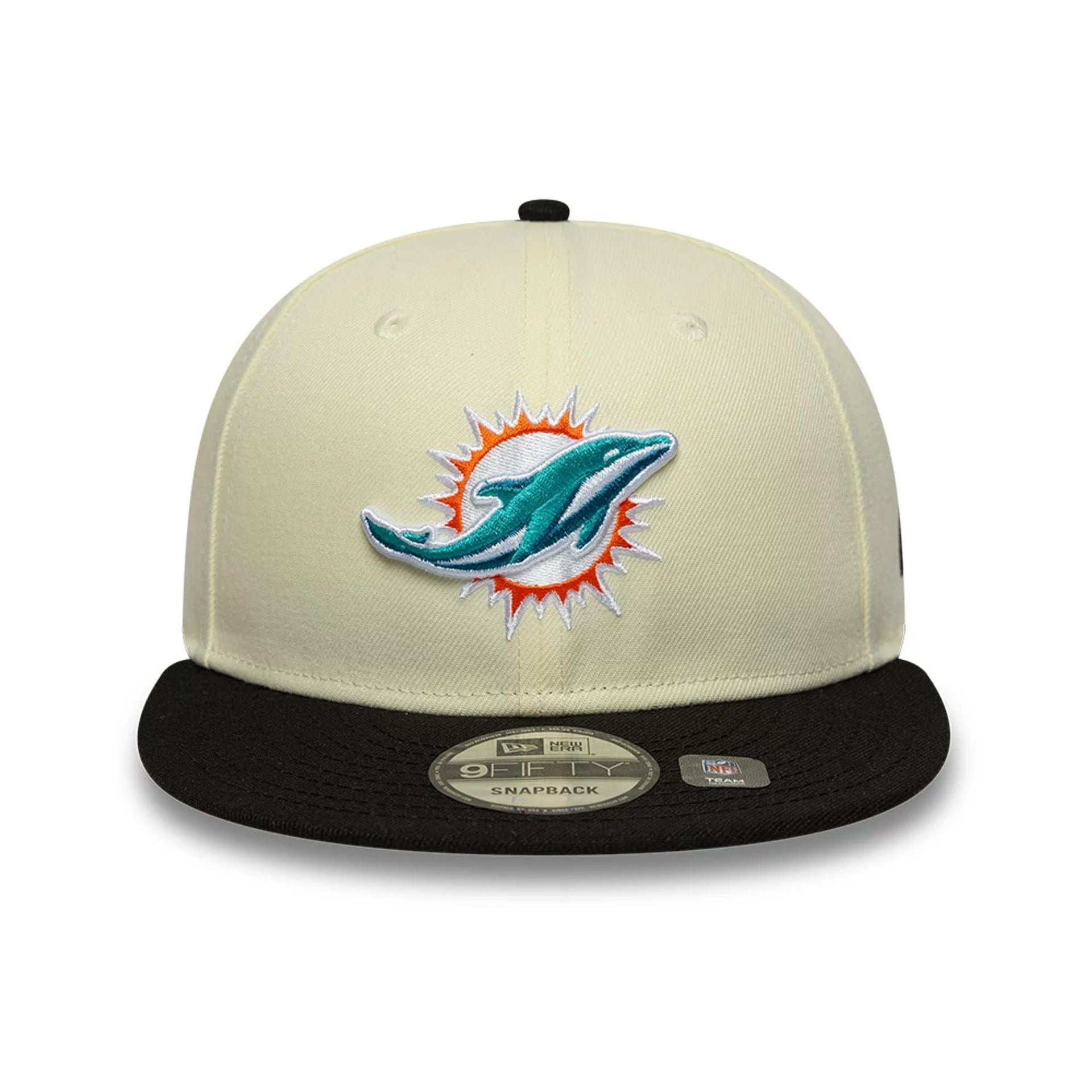 This is a Miami Dolphins NFL Cream 9FIFTY Snapback Adjustable Cap 2