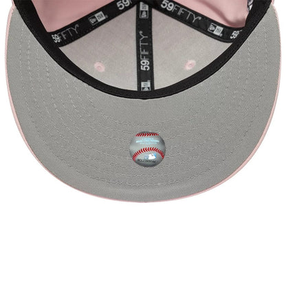 This is a Atlanta Braves MLB Pink 59FIFTY Fitted Cap 2