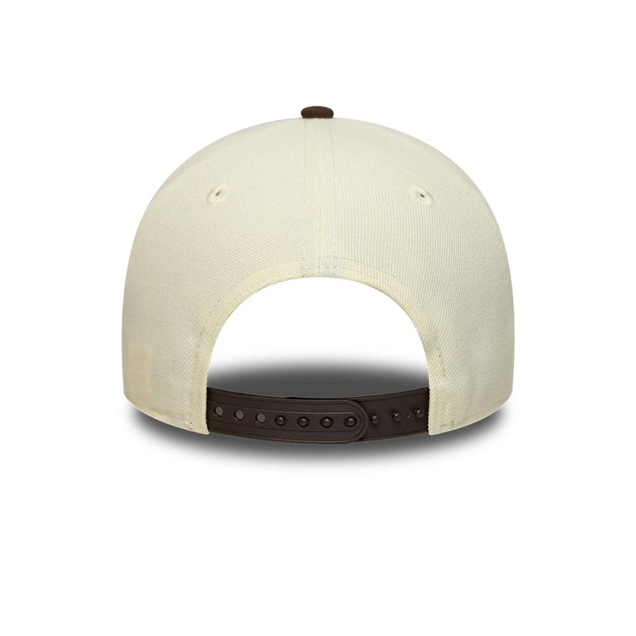 This is a  New Era Cream 9FORTY A-Frame Adjustable Cap 5