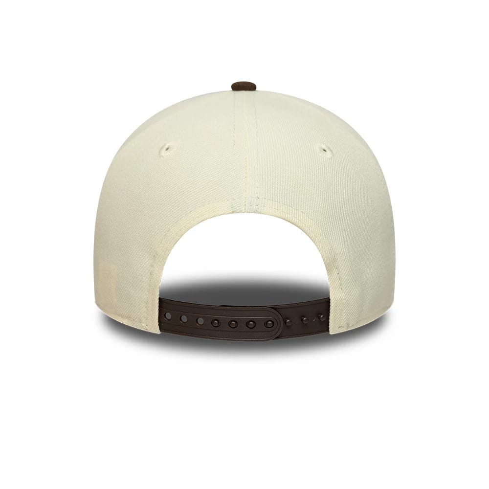 This is a  New Era Cream 9FORTY A-Frame Adjustable Cap 5