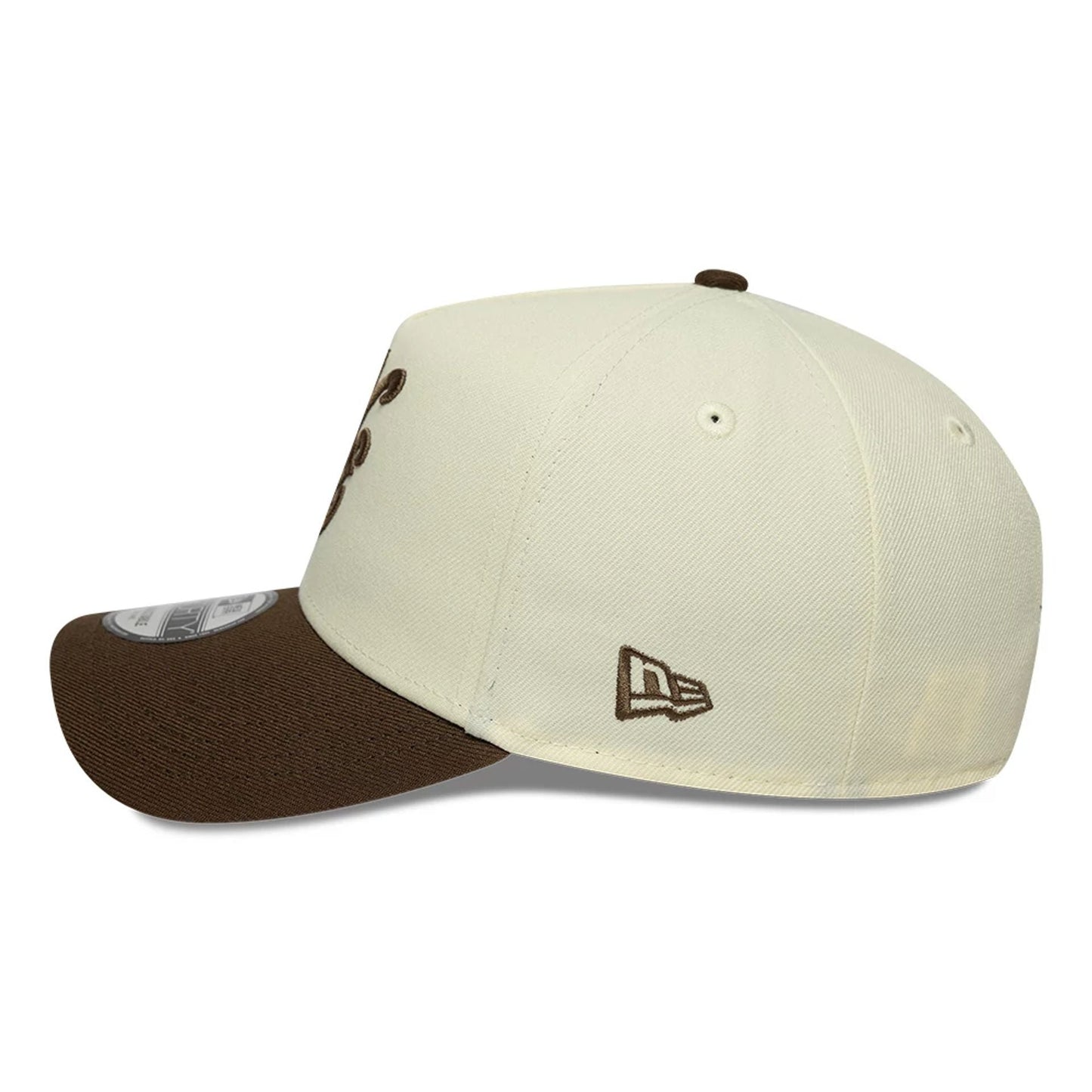 This is a  New Era Cream 9FORTY A-Frame Adjustable Cap 6