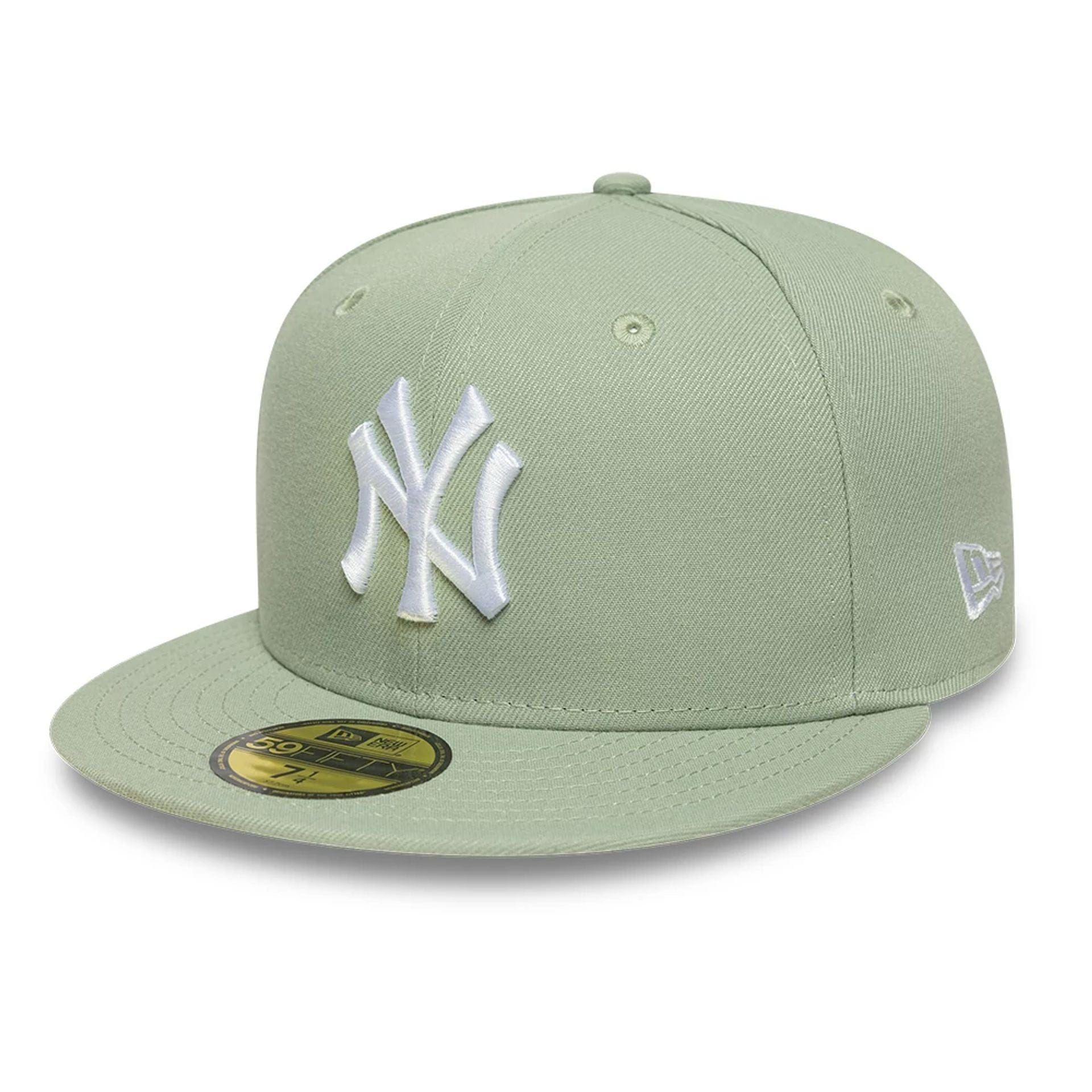 This is a New York Yankees MLB Pastel Green 59FIFTY Fitted Cap 1