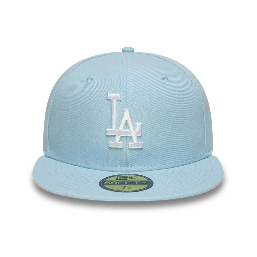This is a LA Dodgers MLB Pastel Blue 59FIFTY Fitted Cap 2