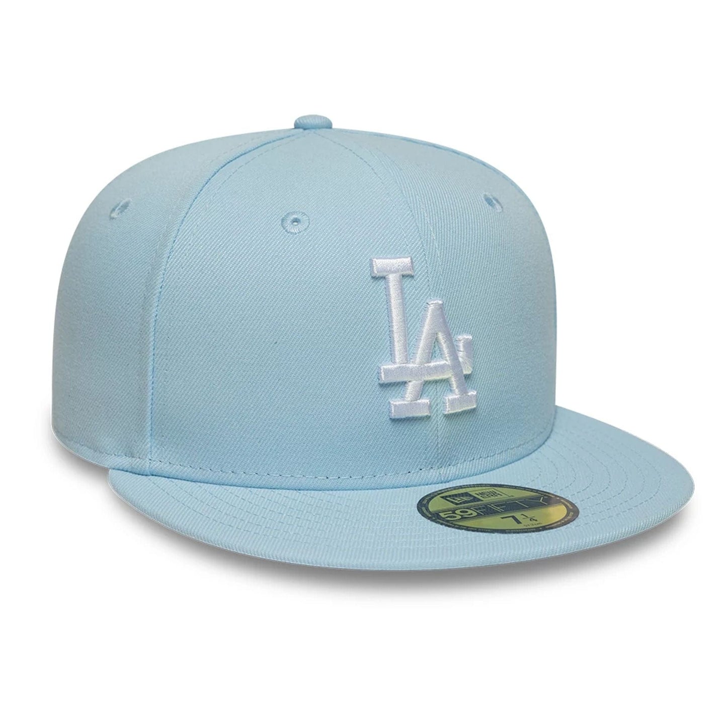 This is a LA Dodgers MLB Pastel Blue 59FIFTY Fitted Cap 3