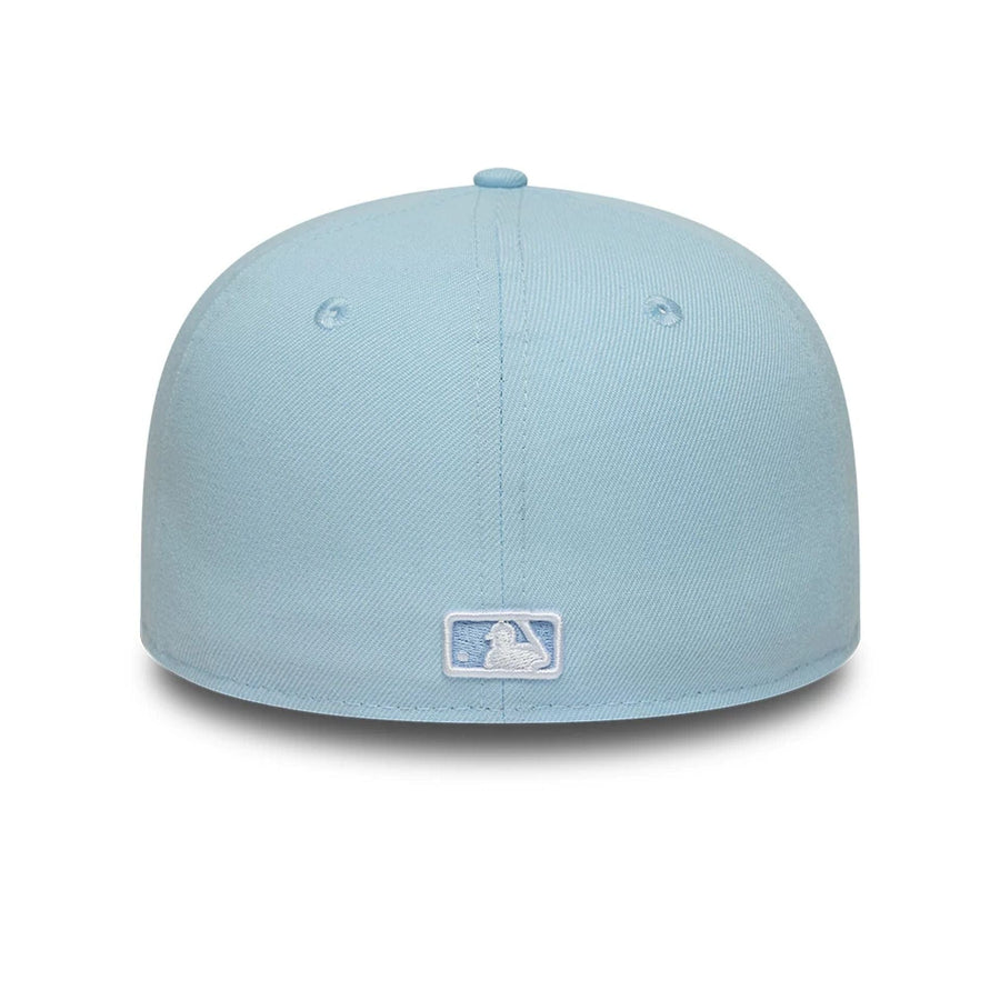 This is a LA Dodgers MLB Pastel Blue 59FIFTY Fitted Cap 6