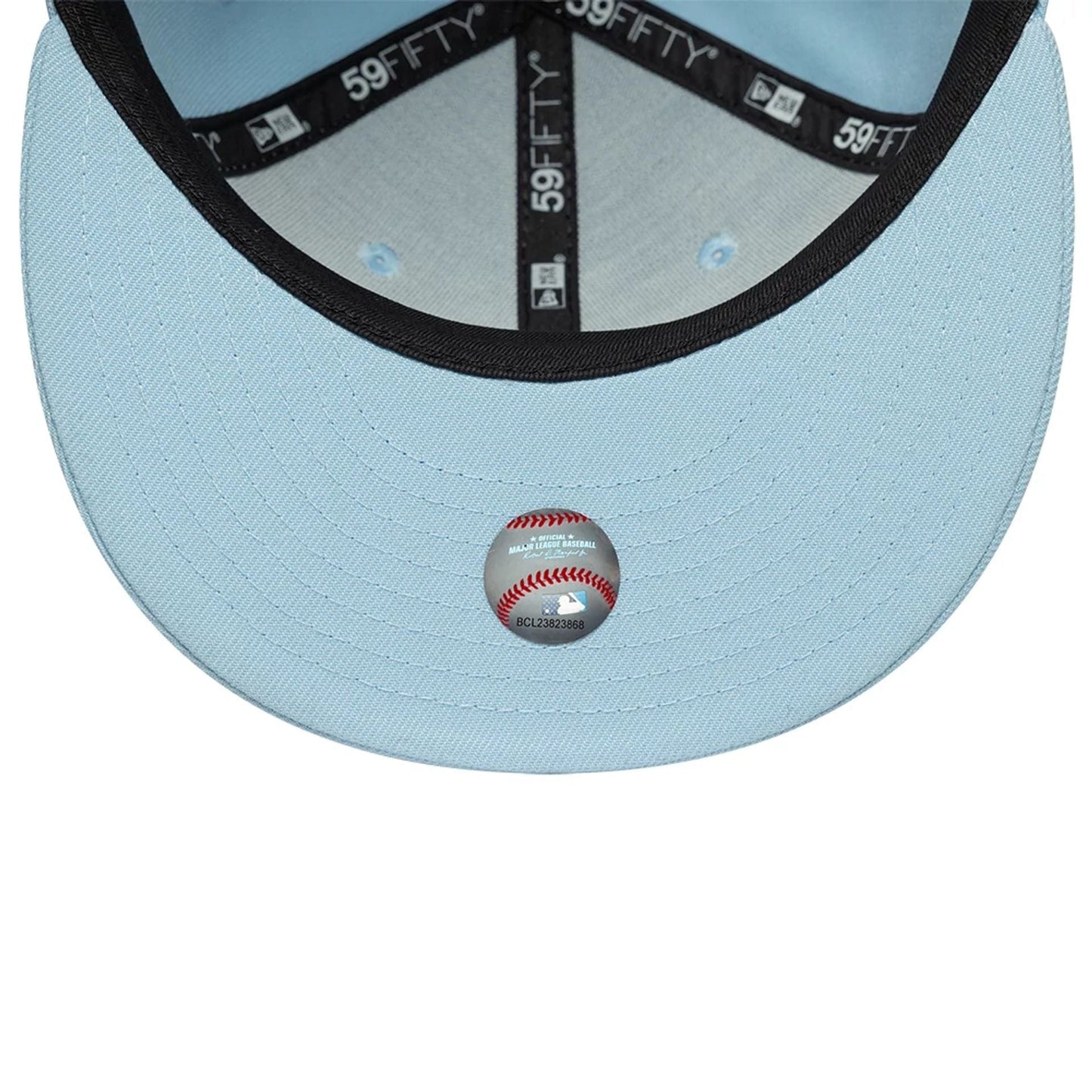 This is a LA Dodgers MLB Pastel Blue 59FIFTY Fitted Cap 7