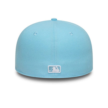 This is a New York Yankees MLB Pastel Blue 59FIFTY Fitted Cap 4