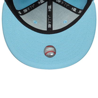 This is a New York Yankees MLB Pastel Blue 59FIFTY Fitted Cap 7