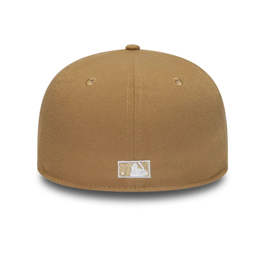 This is a Atlanta Braves MLB Beige 59FIFTY Fitted Cap 6
