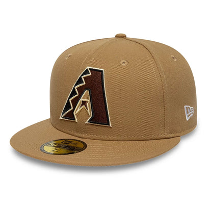 This is a Arizona Diamondbacks MLB Beige 59FIFTY Fitted Cap 3