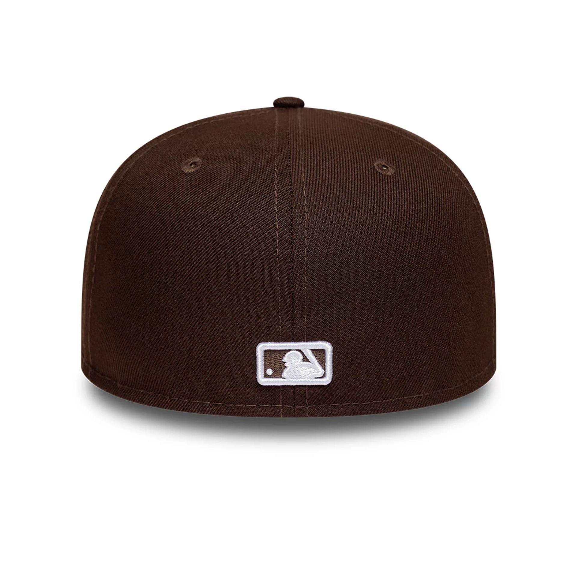 Pictured is this MLB Athletics 59FIFTY Fitted cap in dark brown. 5