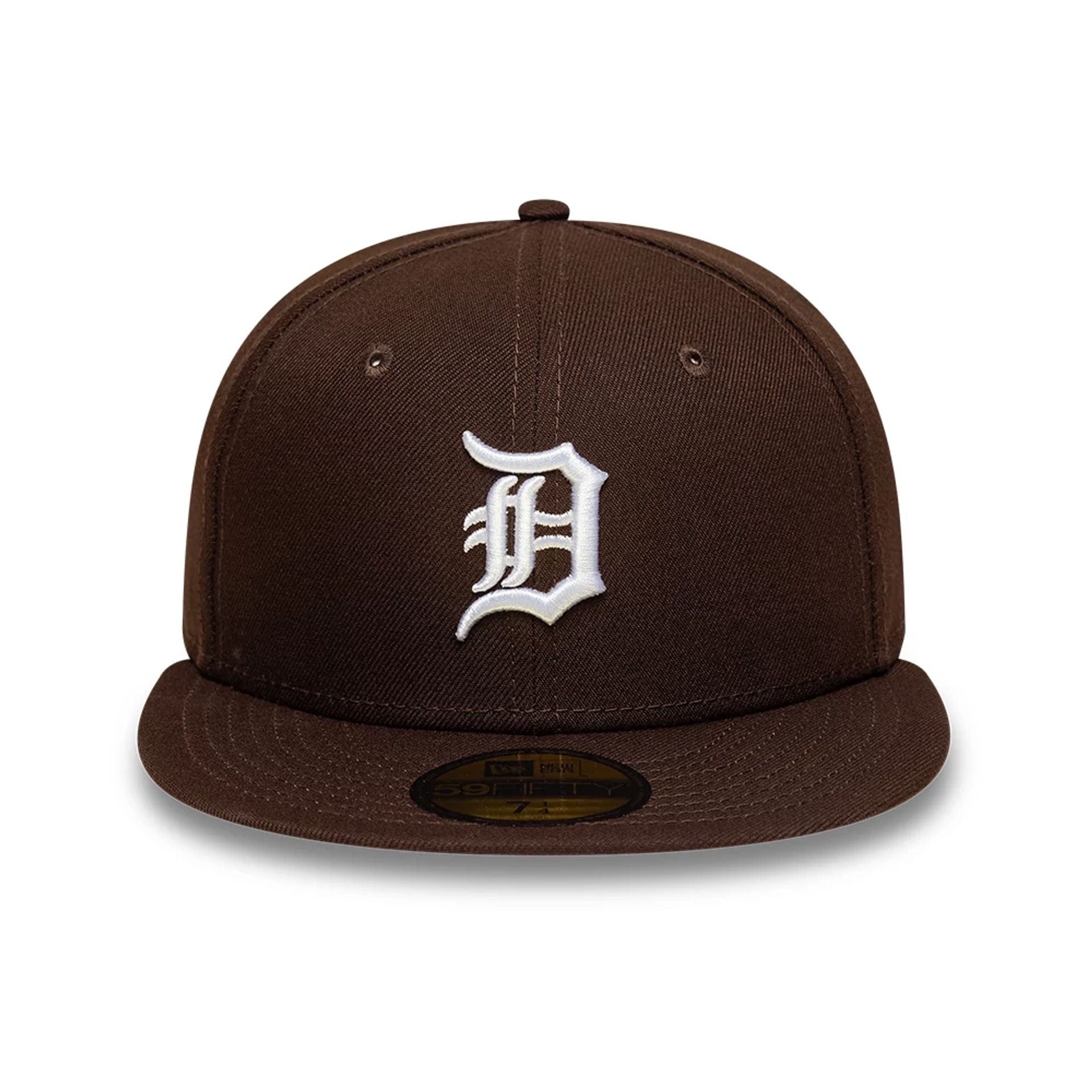 Pictured is this MLB Detroit Tigers 59FIFTY Fitted cap in dark brown. 3